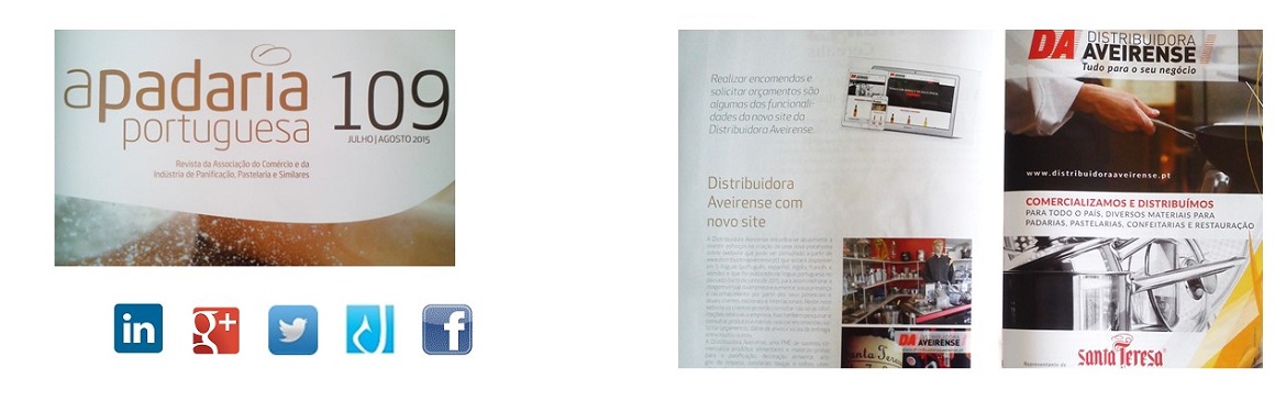 Notícia na revista A Padaria Portuguesa