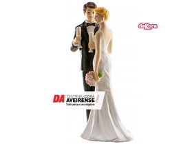 Boneco Casamento Noivos C/Copos