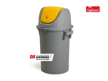 Balde Lixo C/Tampa Basculante 52Lt.