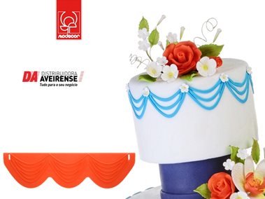 Molde Silicone Festone