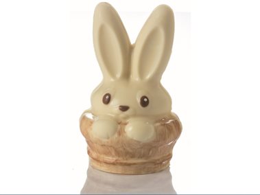 Molde Plástico 3D Coelho em Cesto