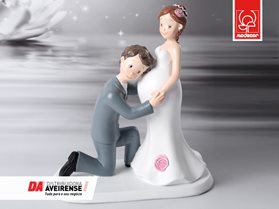 Boneco Casamento Noivos Grávidos