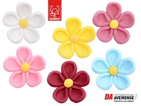 Decoração Flor C/Botão 5P