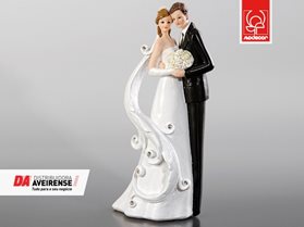 Boneco Casamento Noivos com Véu