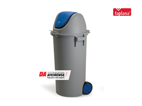 Balde Lixo C/Tampa Basculante 80Lt.